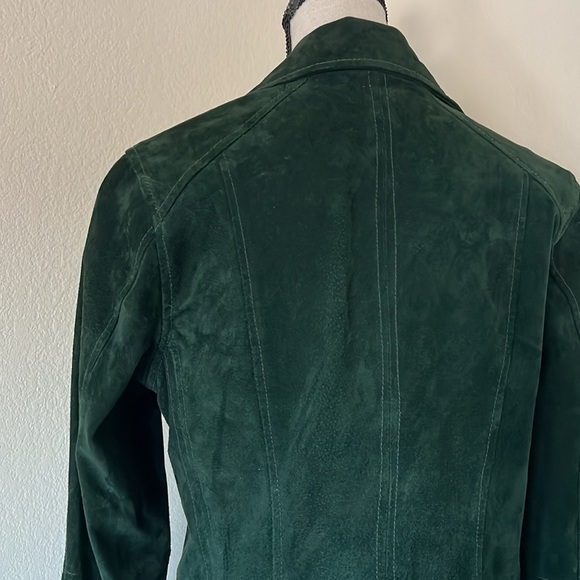 Blank NYC, Size small, Dark Green Suede Jacket - Picture 7 of 14